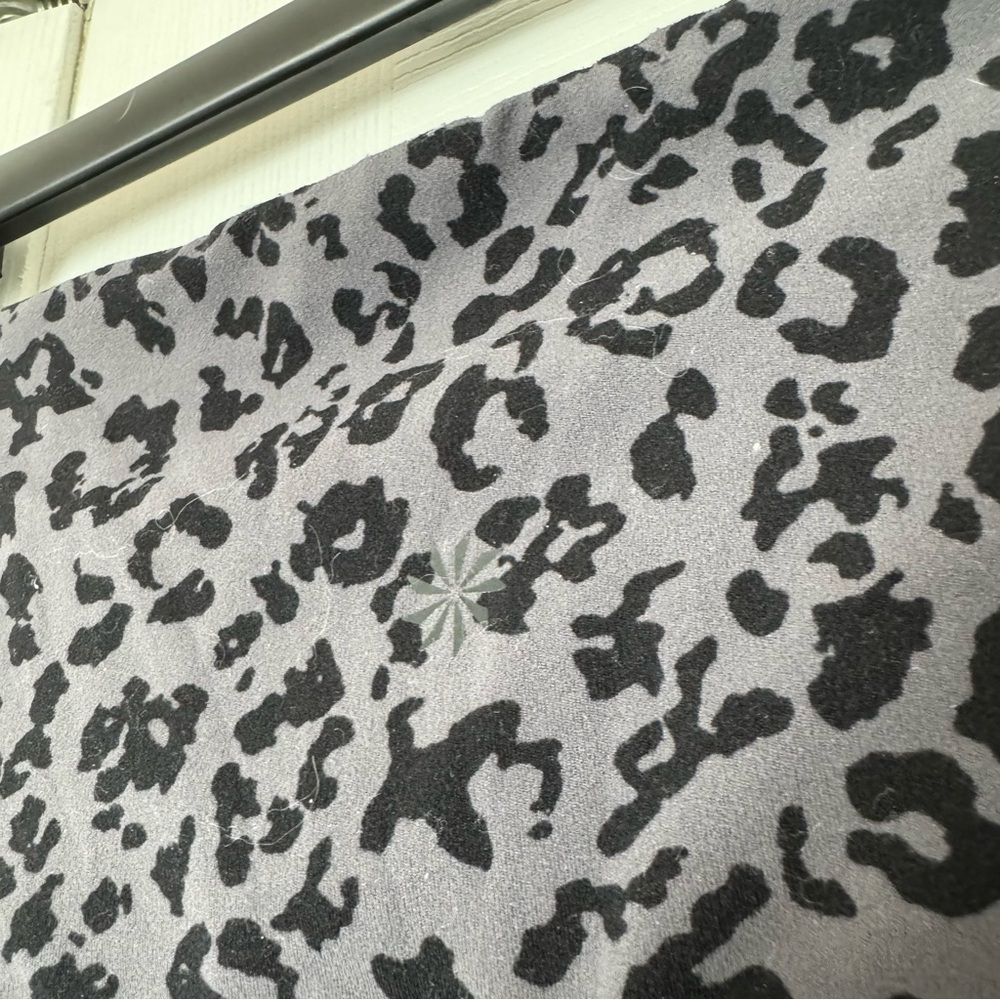 Athleta Black / Gray Leopard Print Leggings - Picture 6 of 6
